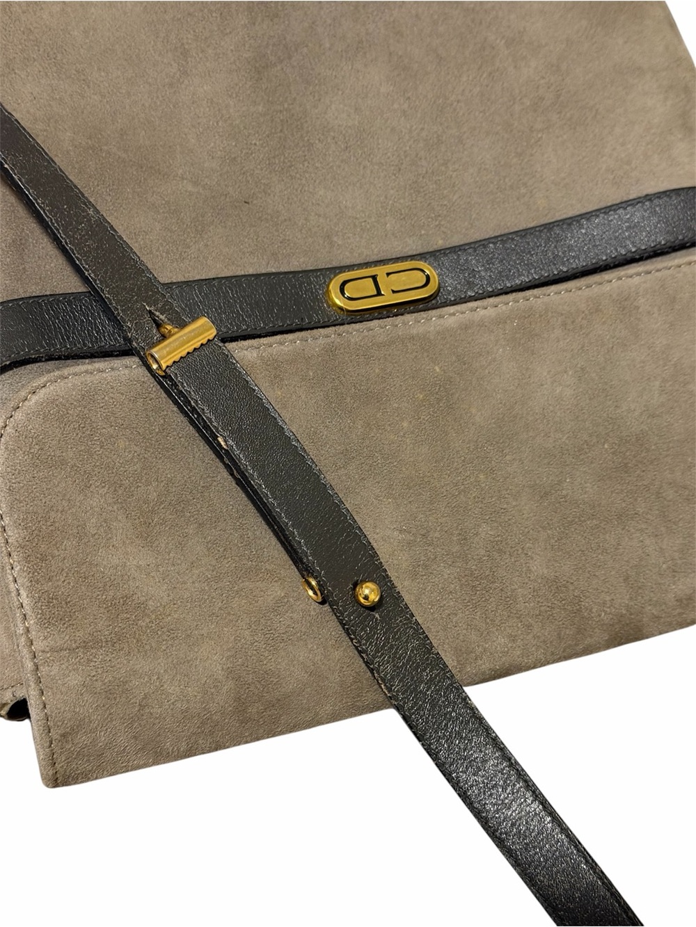 Christian Dior Vintage Suede & Leather Shoulder Bag w/ COA - Picture 11 of 13